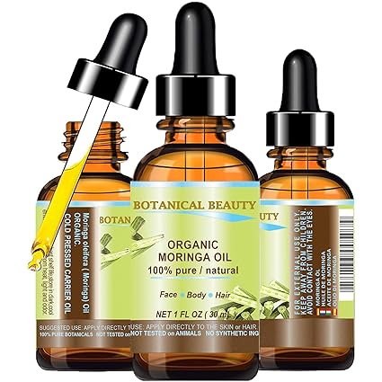 Organic Moringa Oil for Skin, Lips & Hair